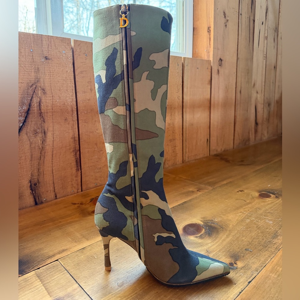 Vintage Christian Dior SS01 Camouflage Boots - Picture 4 of 5